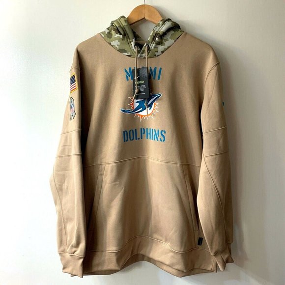 mens miami dolphins salute to service hoodie